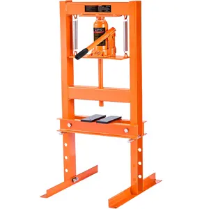 Hydraulic Shop Press 6 Ton H-Frame Floor Press For Garage And Workshop, Adjustable Press With Plates, Heavy Duty Hydraulic Press For Auto Repair, Metal Forming, Bearing Fitting And Maintenance