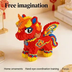 Creative Unicorns Series Building Blocks Model, 1688pcs Original Authentic, New 2026 Design, Gift Idea, Enhance Hand Skills, Home Decor