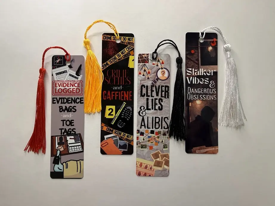 Thriller Metal Bookmarks for Readers - Perfect Gift for Book Lovers decorative bookmark