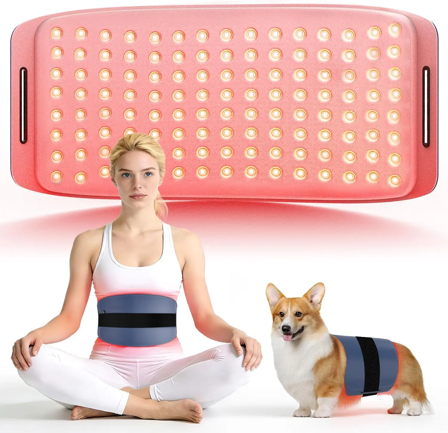 Red Light Therapy, Portable 360 LED Chips Red Light Therapy Belt with Strap, Infrared Light Therapy Devices for Muscle & Joint Pain Relief