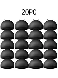 Wig Cap,Black Wig Cap 20 Pieces Wig Caps, Black Stocking Caps, Stretchy Nylon Wig Stocking Caps for Women