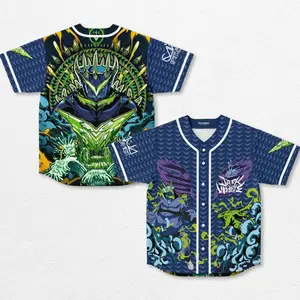 Ganja White Night "Dark Wobble" Baseball Jersey EDM Music Shirt, EDM Festival Family Gift, Unisex Breathable Men's Jersey, 420 Lover Graphic Shirt, Gift For Baseball Fan EDM Electronics Music