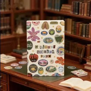 Girlhood Sticker Book, 2026 New Aesthetic Sticker Book for Adults with 1260+ Cute Illustration Stickers for Journals, Planners, DIY Scrapbook Supplies