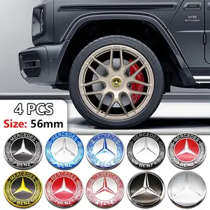 Mercedes-Benz Wheel Center Cap Sticker Decal, Fits C-Class/e-Class/s-Class/glc/gle/gls, Car Accessories Decoration