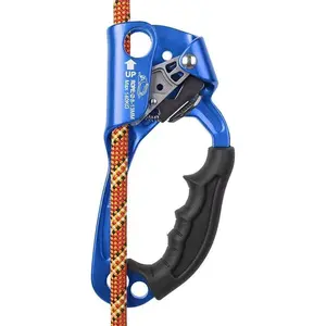 Left-Handed SRT Climbing Hand Ascender, Aviation Magnesium Alloy, Both UIAA and CE Certified, Durable Firm Control Gear for Tree Climbing, Mountaineering Rappelling Arborist Rigging