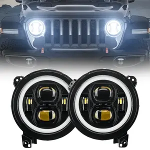 9" LED Halo Headlights with Turn Signals for 2018-2025 Wrangler & Gladiator