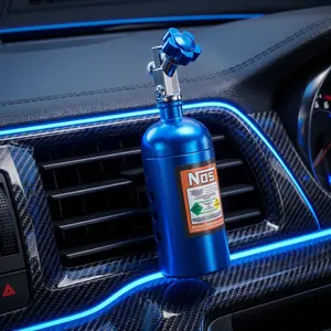 Car Air Freshener Nitrogen Bottle Aromatherapy | Long Lasting Vent Clip Auto Perfume