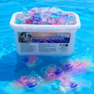 8g Five-In-One Laundry Capsules Beads Concentrated Long-Lasting Scent Powerful Stain Removal Fabric Protector Strong Fresh Perfume