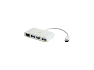 C2g Usb C Hub With Ethernet - 3-Port Usb Hub C2g Usb C Hub With Ethernet - 3-Port Usb Hub