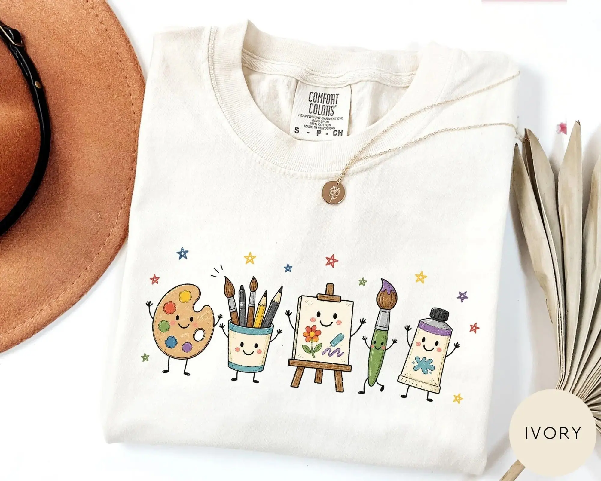Comfort Colors Art Lover Doodles T-Shirt, Teacher Doodle Shirt, Painter Clothes Apparel, Arts Lovers Tees Gifts, Teaching Clothing Gift
