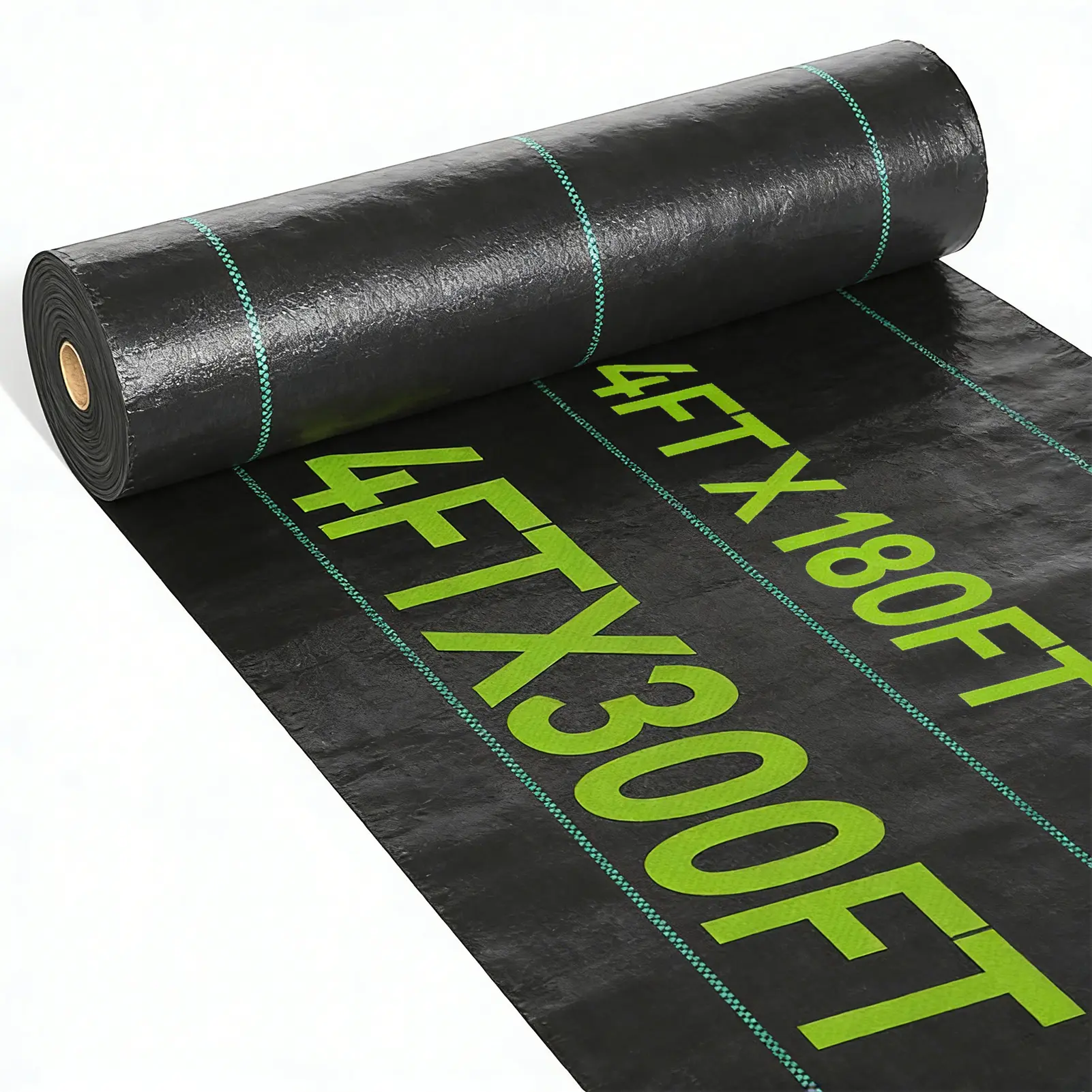 Heavy-Duty Woven Weed Barrier Fabric - Outdoor Landscape Fabric, 4x180ft/4x300ft Rolls, 3.2 oz Tear-Resistant Weed Suppression Mat for Landscaping, Patio