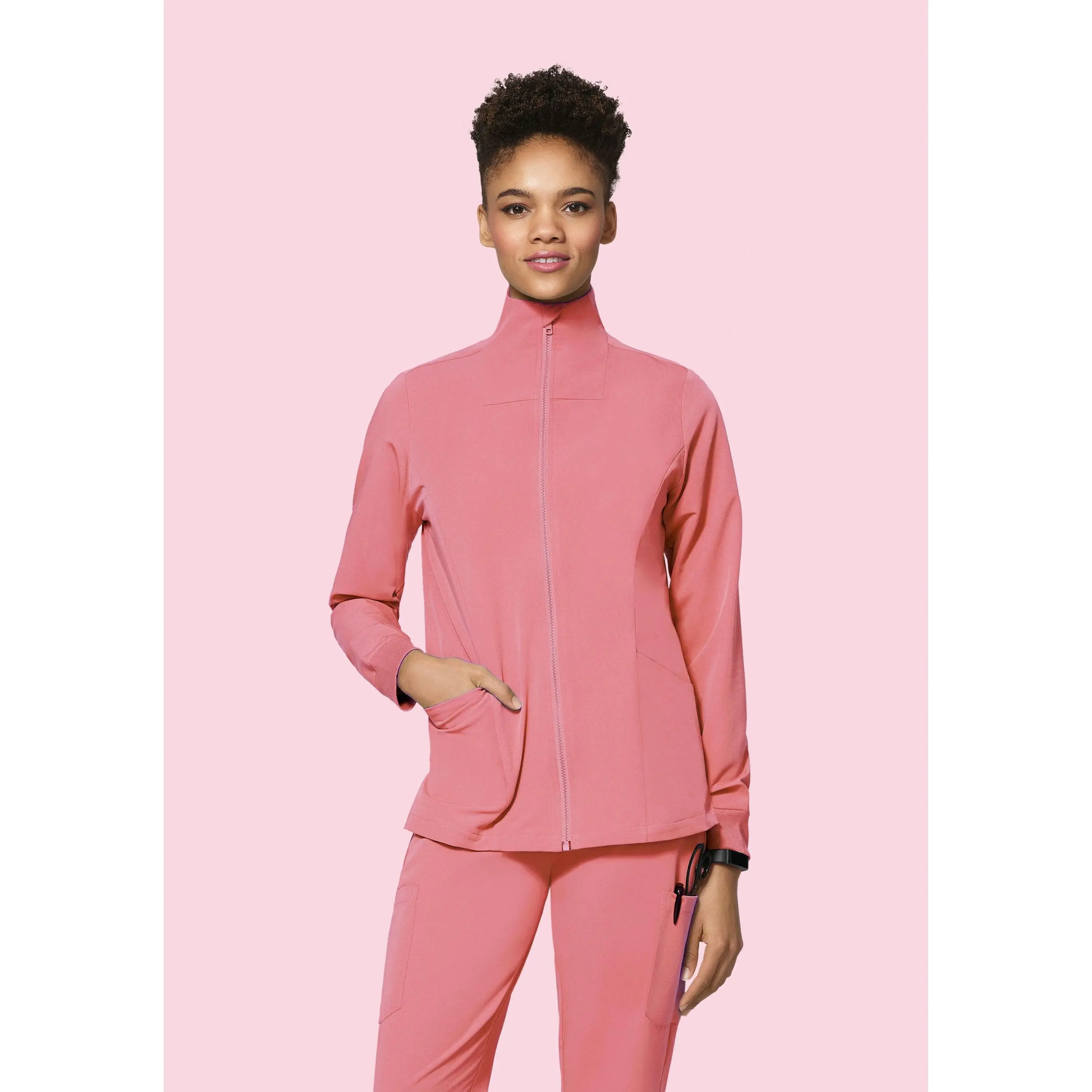 Women's Modern Scrub Jacket Peony Women's Modern Scrub Jacket Peony