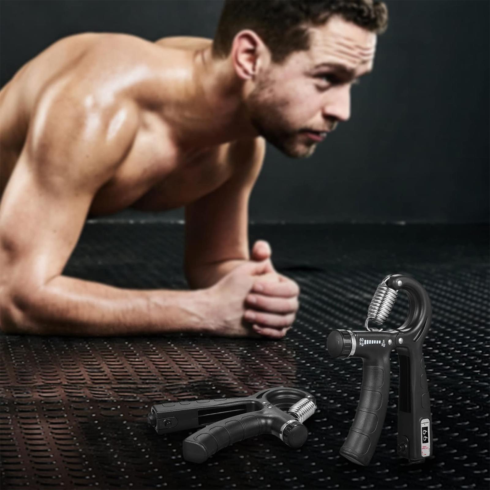 Professional 5-in-1 Hand Grips & Strength Training Accessory Kit for Athletes, Complete Set for Forearm Workouts with Adjustable Gripper and Finger Exerciser, Hand Grips For Strength Training, Exercise Fitness Equipment