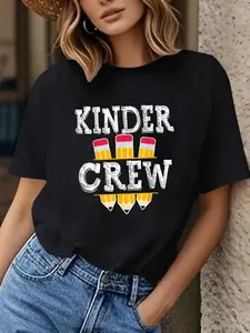 Kinder Crew Fun Kindergarten Teacher 1st Day of School T-Shirt