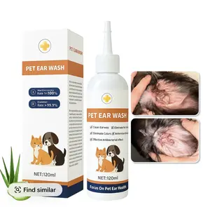 BellePaws Pet Ear Cleaner - Herbal Formula for Dogs & Cats - 120ml Gentle Ear Care Solution - Relieves Itchy Ears & Removes Odor - 100% Natural Ingredients