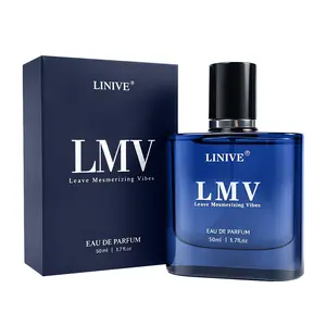 LINIVE LMV Midnight Gentleman Eau de Parfum for Men 50ml,, Leave Mesmerizing Vibes, Long-Lasting Oriental Woody Cologne，Premium Gifts for Men，Marine Woody Fragrance，The Perfect Gift for a Boyfriend’s Birthday or Father’s Day，Intense 。