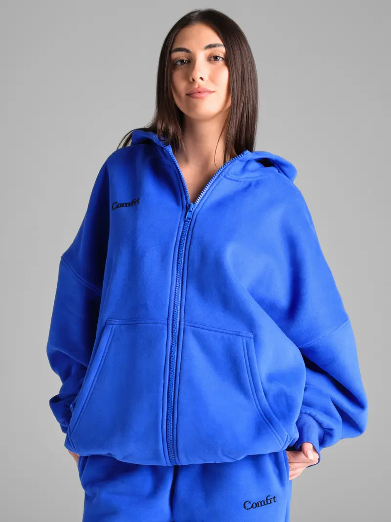 Comfrt | Cloud Zip Oversized Hoodie Pockets Pockets