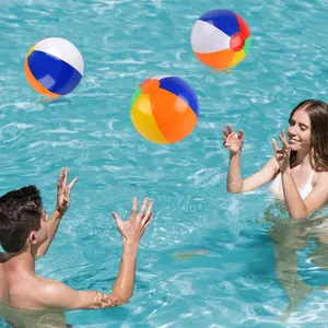 3 Pack Kids Inflatable Soccer Balls, Colorful PVC Watermelon Ball, Leak-Proof Outdoor Family Fun Toy, Beach Ball for Children, Soft Ball Design