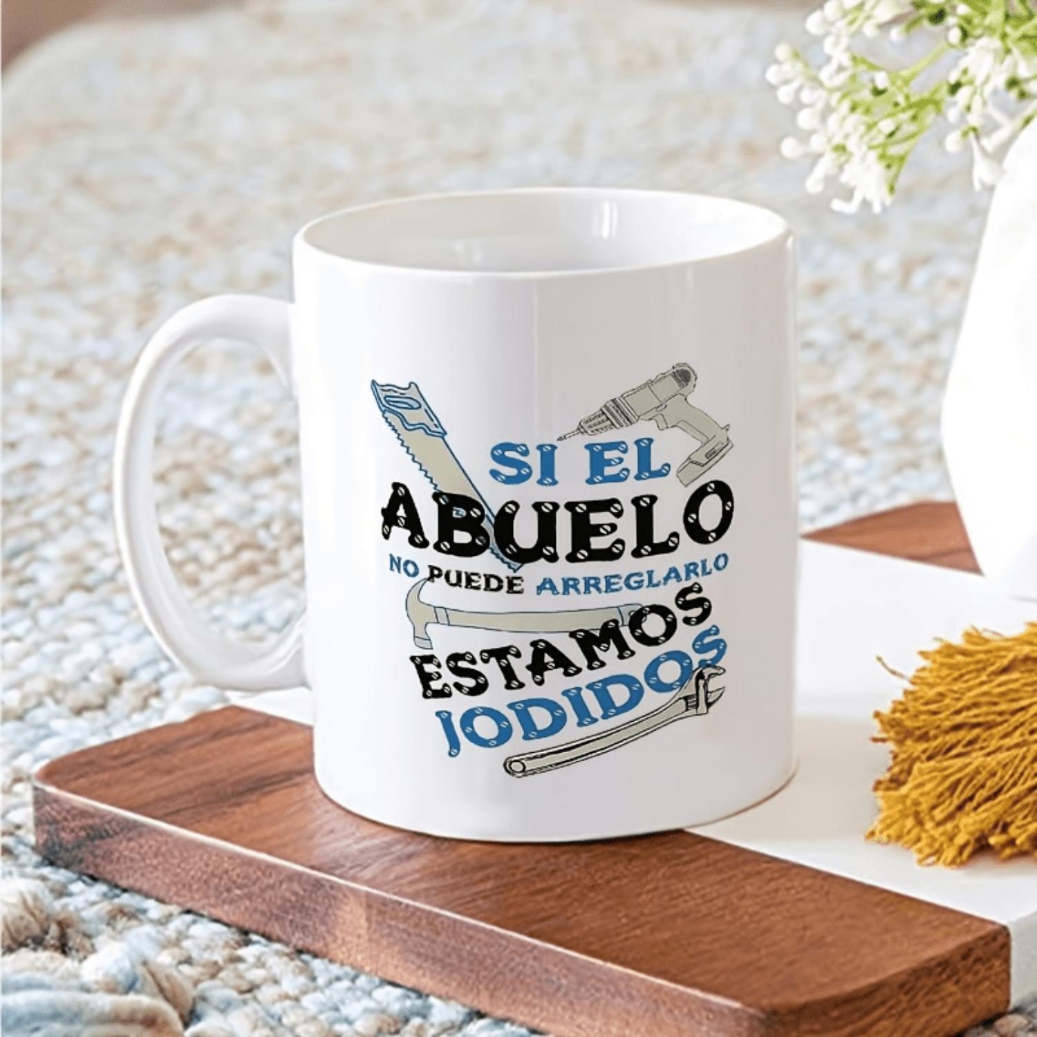 11Oz Insulated Coffee Mug Featuring a Humorous Grandpa Theme, Adorned with Tool Patterns And a Funny Repair Design, Perfect for Christmas Decorations, Travel, And Hot Beverages. an Ideal Gift for Thanksgiving, Valentine'S Day, New Year, Birthdays