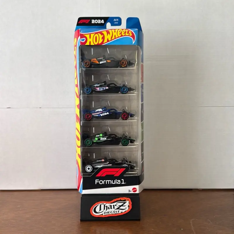 Hot Wheels Formula 1 5 Pack Diecast Cars CharZ Edition Collectible Toy Set