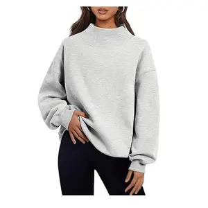 Womens Oversized Sweatshirts Turtleneck Pullover Long Sleeve Hoodies Tops Fall Outfits 2024 Clothes