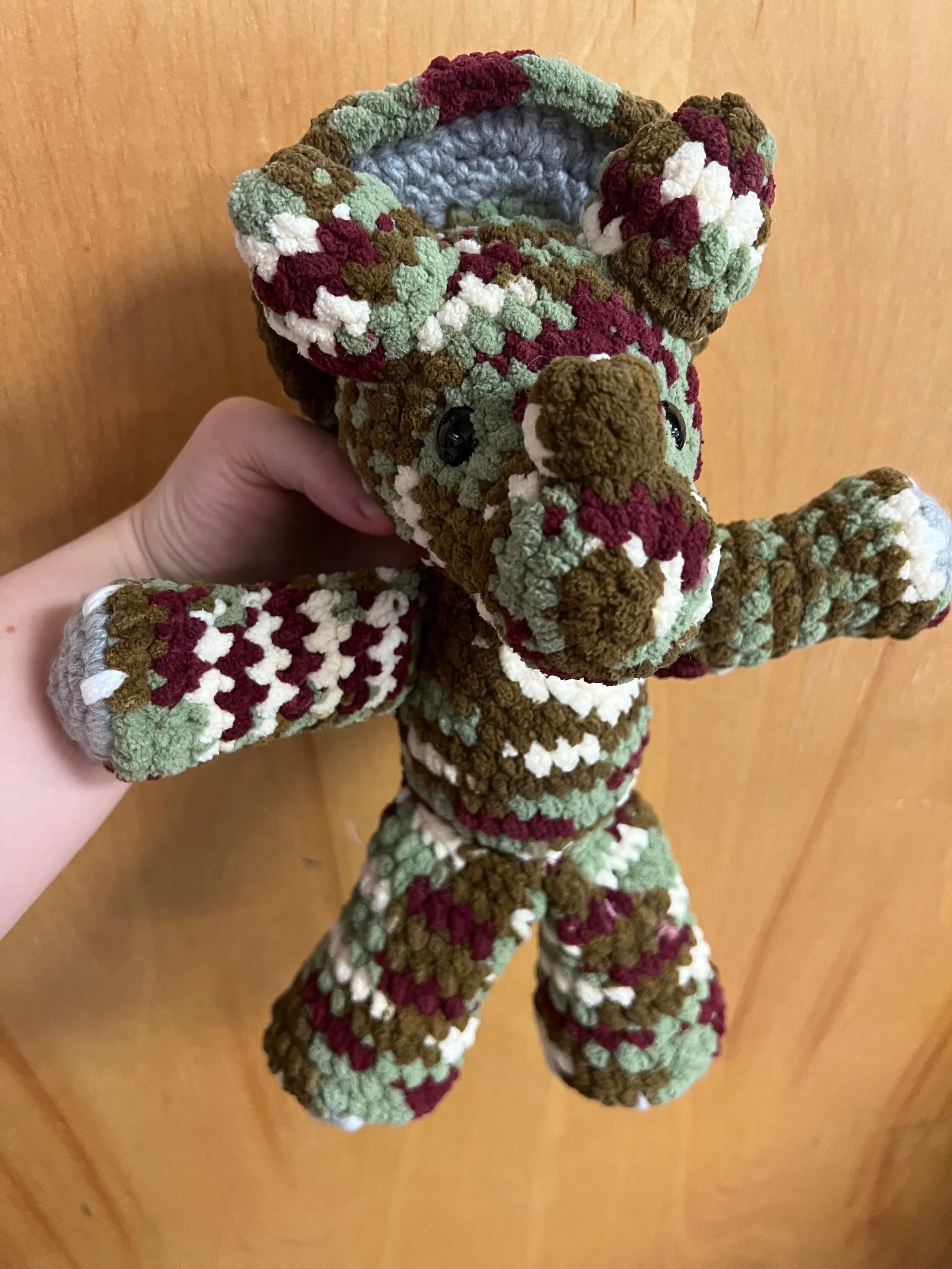 Crochet Triceratops Plushie