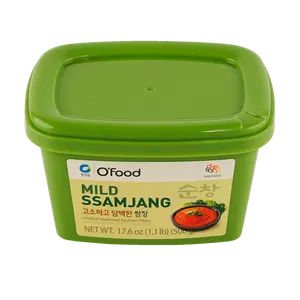 Chung Jung One O'Food Ssamjang, Korean Mild Seasoned Soybean Paste Sauce, Perfect for Rice, Noodles, Fresh Vegetables and Meat, Savory and Flavorful (1.1lb)
