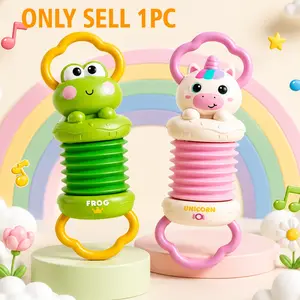 Baby Essential Accordion Sensory Toy, Fun Sounds to Capture Baby's Attention, Develop Fine Motor Skills, Cute Frog/unicorn Design