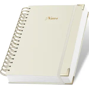 Spiral Notebook Journal, 328 Pages Linen Hardcover College Ruled Notebook, Lined Thick Journals for Women Men, A5 Thick Spiral Journal for Writing, 100GSM Paper, Cute Notebooks for Work School