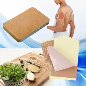 50-piece ginger self-heating patches, portable heating pads for neck, shoulders, waist, and knee joints, providing long-lasting warmth for 8 hours