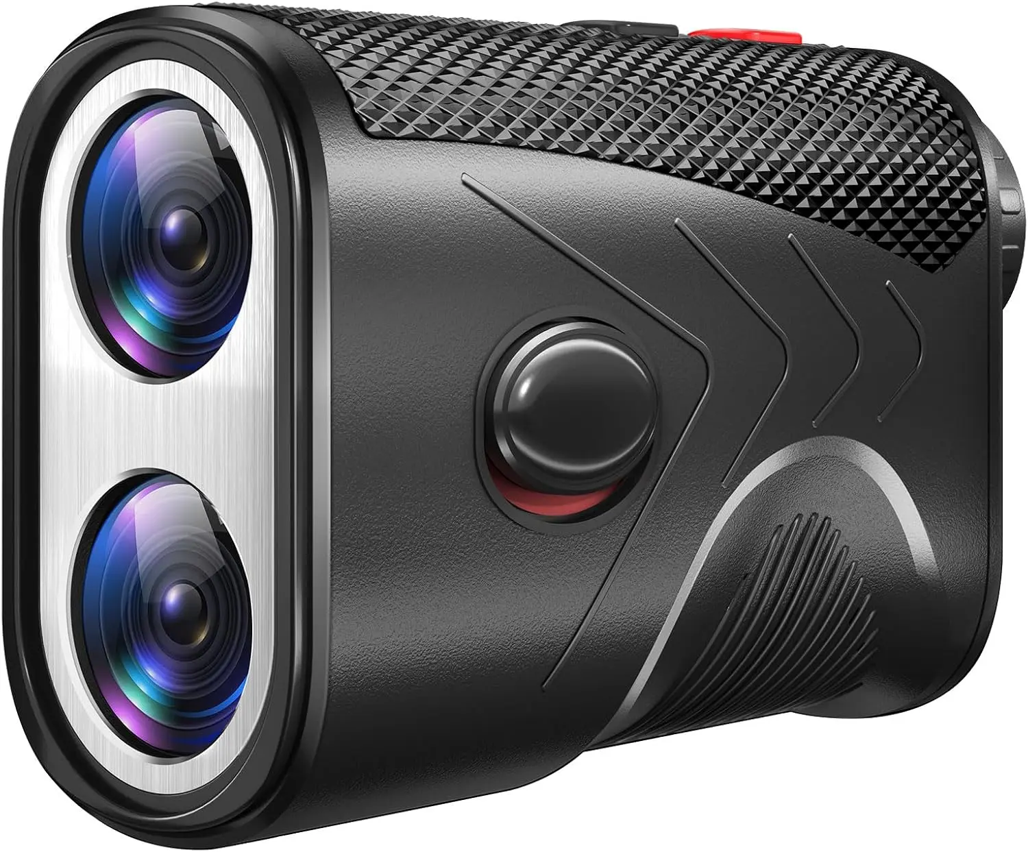 Rechargeable Golf Laser Rangefinder with Slope, 1200-yd Range, 7X Magnification, Flag Pole Locking Vibration & Magnet Stripe, Hunting & Outdoor Sports Accessory for Men