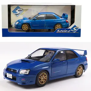 Solido 1:18 2003 Subaru Impreza WRX STI Sonic Blue Diecast Model Car