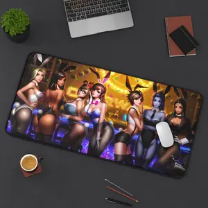 Overwatch Waifu Cute Girl Anime Inspired Kawaii Desk Mat – Extra Large Gaming Mouse Pad, Gaming Accessories, Desk Decor Setup, Gaming Room Supplies mousepad