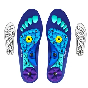 Acupoint Massage Insole, Pressure Massage Insole, Comfortable Support Foot Massage, Men'S And Women'S Flat Foot Insoles, Sweat Absorbing, Breathable, Meridian Unobstructed Insoles, Men'S And Women'S Comfortable Massage Insoles