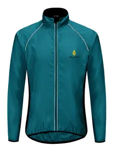 Wossavi Road Bike Jacket All-Season Waterproof Windproof Reflective Long Sleeve Cycling Skin Suit for Men Women