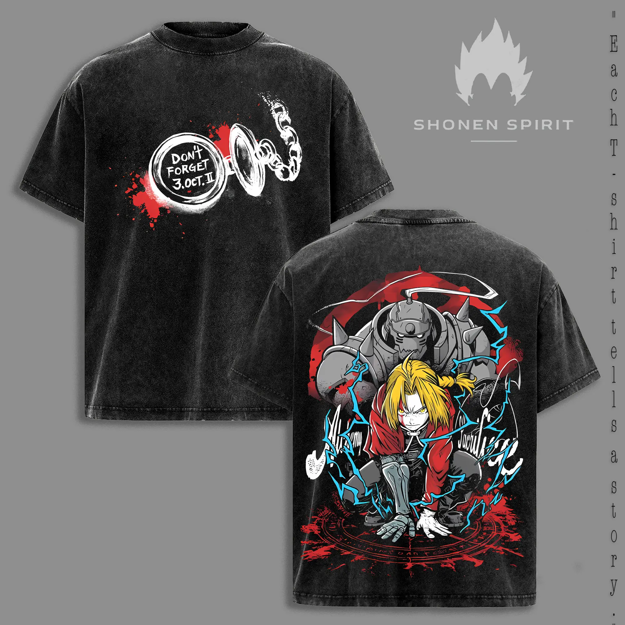 fullmetal alchemist t shirt fusion - TikTok Shop