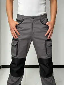 Men's Heavy-Duty Wear-Resistant Tactical Work Pants, Spring Breathable Multi-Pocket Outdoor Labor Pants, Construction Worker Pants