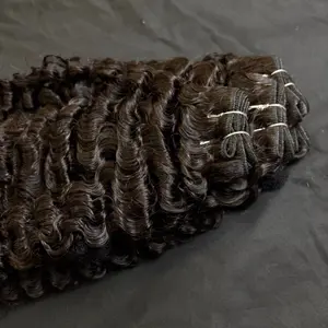 8A BURMESE CURLY HUMAN HAIR BUNDLES