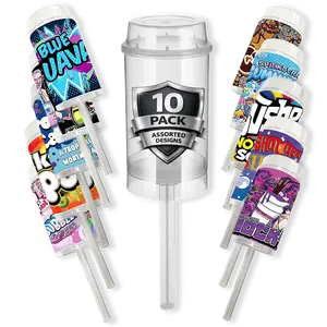 10 Pack Push Up Plastic Storage Containers  Assorted Designs Reusable Packaging