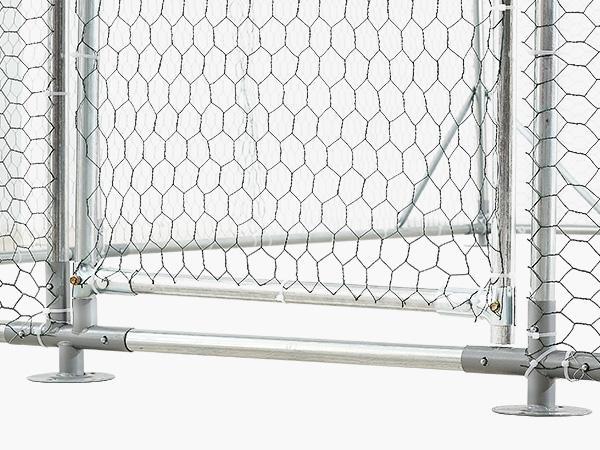 VEVOR Large Metal Chicken Coop, 9.8 x 13.1 x 6.6 ft, Walk-in Chicken Runs with Waterproof Cover, Spire Roof Hen House Enclosure with Lock, Outdoor Duck Rabbit Cage Poultry Pen for Backyard, Farm, Yard