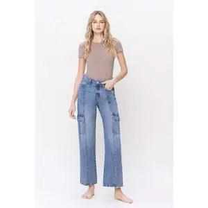 High Rise Dad Cargo Jeans