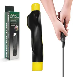 Golf Grip Trainer – Correct Hand Placement Training Aid to Improve Swing Consistency & Muscle Memory, Easy-On Golf Practice Tool