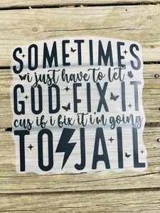 God Fix It - Direct Print Film Transfer for T-Shirts, Cotton, Polyester & Blends - High-Quality Print