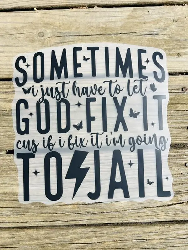 God Fix It - Direct Print Film Transfer for T-Shirts, Cotton, Polyester & Blends - High-Quality Print