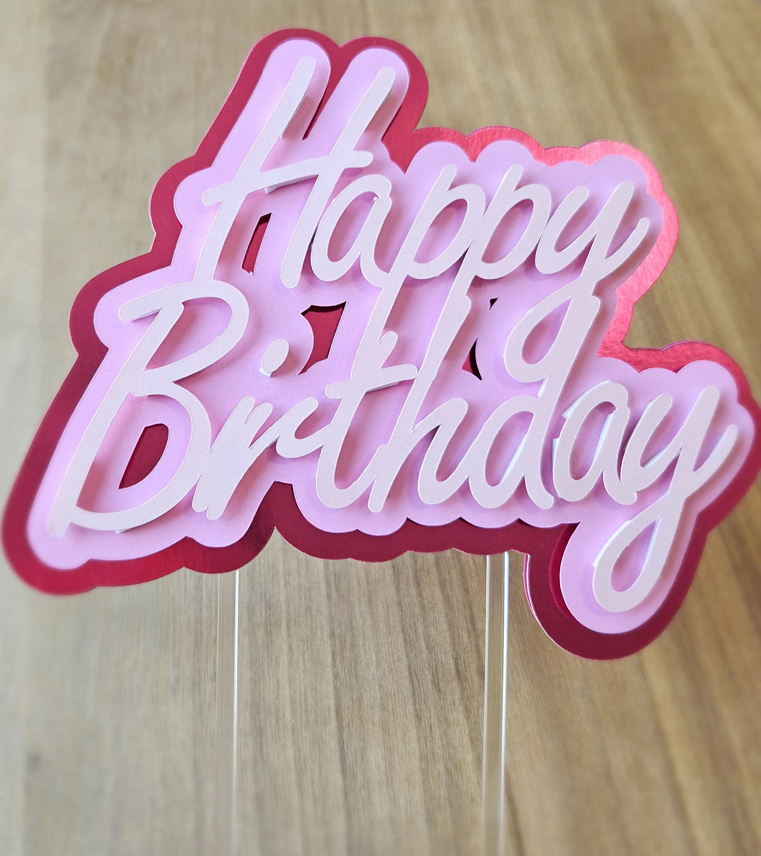 Happy Birthday cake topper