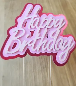 Happy Birthday cake topper