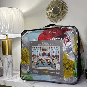 Borrego Comforter Set - 5 Pieces Comforter Set with Floral Design - Includes 5 Individual Items for Your Comfort Needs