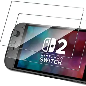 2 Pack Compatible with   2 Tempered Glass Screen Protector, HD Clear Anti-Scratch Travel Transparent Clear Screen Protector for  2 Console Launched in 2025