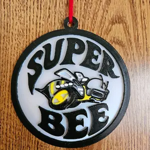 Christmas tree ornament. dodge super bee ornament.