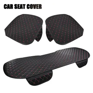 3 Piece Car Seat Cover Set, Universal Full Coverage Breathable Skin-Friendly Cushion, Dust-Proof Comfortable Car Seat Protector, Practical Car Interior Accessories, Car Seat Cushions